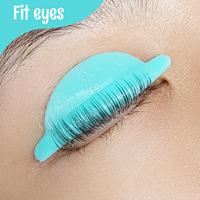 8 paires de protections pour rehaussement de cils coréennes, autocollantes, pour salon, coussinets de rehaussement de cils très populaires, tiges de rehaussement de cils en silicone super doux
