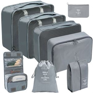 Large Capacity 8 Pcs Luggage Set <b>Suitcase</b> Organizers Organize Personal Packing Cubes Bag - Product Image 4