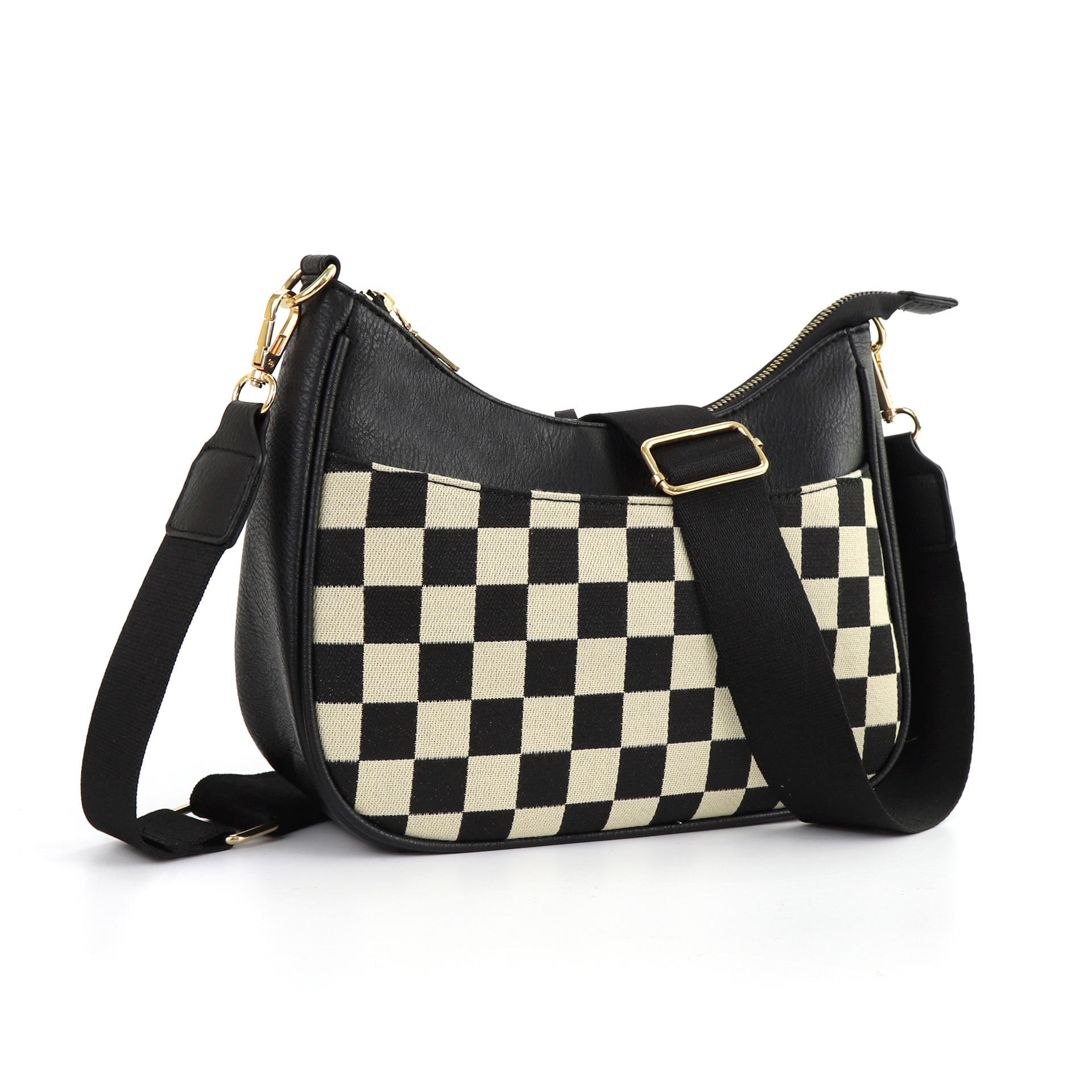Checkered black