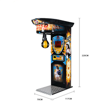 Machine de boxe d'arcade d'intérieur Machine de jeu de boxe électronique Machine de jeu de sport d'amusement pour adultes Avec accepteur de billets