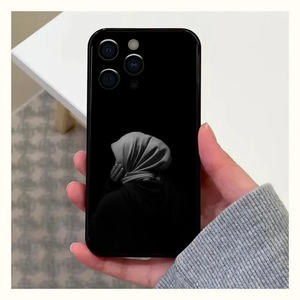 Custodia per telefono mascherata velo antiurto per bambina per <span class=keywords><strong>IPhone</strong></span> 16 15 14 13 12 <span class=keywords><strong>11</strong></span> <span class=keywords><strong>Pro</strong></span> X XR <span class=keywords><strong>Max</strong></span> 7 8 PlusMini <span class=keywords><strong>Cover</strong></span> morbida in TPU nero - Product Image 2