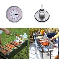 HUBEN-termómetro dial de 63mm con sonda para ahumador, parrilla, barbacoa, Hypersynes, estufa de casa, botella de agua, termómetro bimetálico