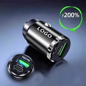 QC3.0 in lega di metallo Mini caricatore per auto 100W porta USB C <span class=keywords><strong>adattatore</strong></span> <span class=keywords><strong>presa</strong></span> <span class=keywords><strong>accendisigari</strong></span> per auto - Product Image 3