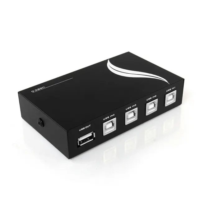 USB 2.0 Sharing Switch 4 Port Auto Select HUB für Drucker