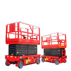 Plataforma Elevadora Hidráulica Móvil de Tijera, Elevador Aéreo Autopropulsado con Orugas para Trabajos en Altura - Product Image 1