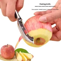 Hoge Roestvrijstalen Multifunctionele Fruit & Groente Dunschiller Mes Custom Duurzame Handbediening Metalen Gereedschap Groothandel