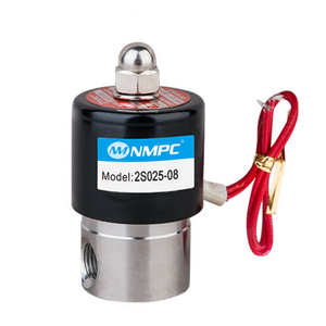Dc24v Ac220v fort magnétisme 2 w normalement fermé 2/2 voies électrovanne en acier inoxydable Npt Bsp filetage vanne de commande de tuyau d'eau - Product Image 2