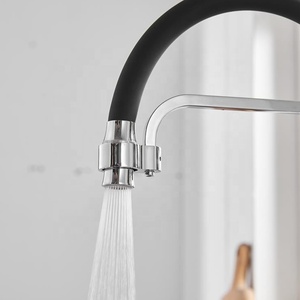 Brass Silicone Flexible Single Hole Pull Out Filter Hot and Cold Mixer Taps 2 Handles Kitchen AT7218 Kitchen - Product Image 2