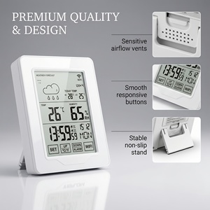 Stazione Meteo Intelligente WiFi Wireless con Termometro e Igrometro per Interni, Previsioni Meteo Accurate - Product Image 5