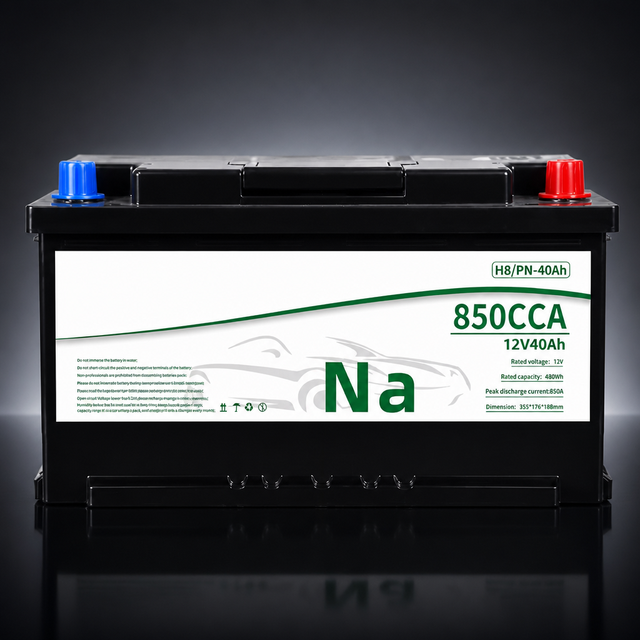 12V 40Ah 850CCA Sodium-Ion Car Start-Stop Battery Start Car Truck Marine Starter Battery Eco-Friendly Auto Battery