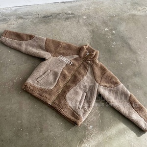 Vestes à capuche zippées en polaire Sherpa pour l'hiver, coupes et conceptions personnalisées, unisexe, coupe oversize, fabricant de vêtements en polaire Sherpa sur mesure - Product Image 2
