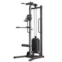 Machine de musculation robuste pour tirage vertical à câble, idéale pour l'entraînement du dos à domicile