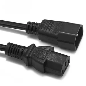 IEC C13 to C14 power extension cable male to female ac power cord with AU EU US UK plugs for Consumer Electronics