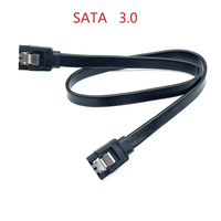 Buena calidad SATA 3,0 Disco Duro Cable Conector recto 6 Gbps transferencia de datos Serial ATA Iii Cable para SSD HDD DVD