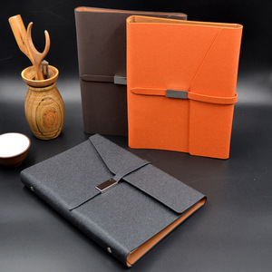 Fsc nhà máy Vải PU mô hình da A5 cai trị trường văn phòng phổ tùy chỉnh 3 lần rời lá bìa cứng máy tính xách tay - Product Image 2