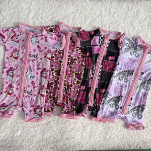 柔软竹纤维婴儿短款连体衣连体睡衣新生儿睡衣舒适透气供应商 - Product Image 4