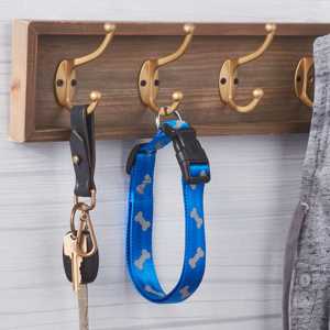 Vibrant Life Collar de perro ajustable de poliéster reflectante, azul, grande - Product Image 5