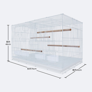 Bán buôn vật nuôi Cung cấp lớn màu trắng Vẹt dây kim loại lồng chim cút lồng chim - Product Image 2