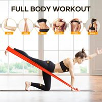 Ensemble de bandes de résistance élastiques en latex de qualité supérieure pour le fitness, le haut et le bas du corps, l'exercice de base, la physiothérapie, le Pilates, la réadaptation