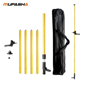 MUFASHA ZCG360 laser level telescopic support rod for lifting laser level With 1/4"and 5/8" Interface Support Rod