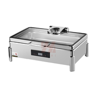 Chauffe-Plat Numérique Tactile LED Liyunda en Acier Inoxydable – Maintien au Chaud des Aliments 24 Heures pour Buffets et Traiteurs