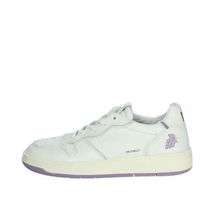 D.A.T.E. Zapatillas Deportivas para Mujer W401-CR-FT-GP Blancas Estilo Baloncesto Wisteria - Product Image 1