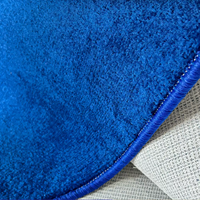 Runder Elbow-Yarn-Teppich, einfarbig, aus Polyester, mit gedrehtem Schnittflor, rutschfeste Bodenmatte für Hotel, Schlafzimmer, Ausstellung, Großhandel