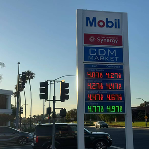 Logo de station-service de haute qualité, design moderne, abri de station-service, panneau LED de prix du carburant - Product Image 2