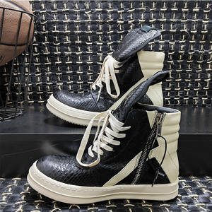 Nuove Scarpe Sportive Casual di Lusso in Pelle Effetto Pelle di Serpente con Suola in Gomma e Lacci - Product Image 3