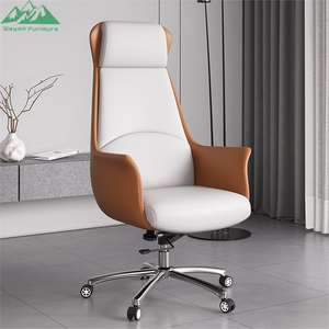 <span class=keywords><strong>Sedia</strong></span> da Ufficio Ergonomica Professionale Wayon con Schienale Alto per CEO - Product Image 4