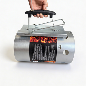 Le <span class=keywords><strong>barbecue</strong></span> au charbon de bois à allumage rapide JZL-02, fabriqué en acier galvanisé et équipé de poignées résistantes à la chaleur - Product Image 5
