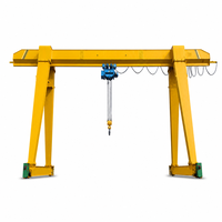 Grue portique robuste SDCRANE 5 tonnes avec moteur et boîte de vitesses, hauteur de levage 12m, portée 30m, commande au sol et à distance, alimentation triphasée 380V