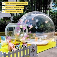 Dôme gonflable transparent en PVC blanc, tente à bulles, château gonflable pour enfants, fête unisexe