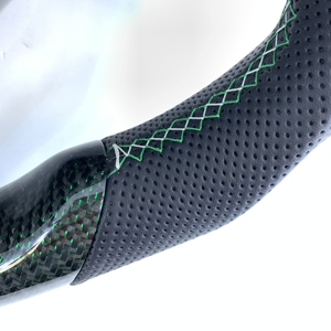 Volant de luxe en cuir et fibre de carbone CCExcellent Best Design pour <span class=keywords><strong>Volvo</strong></span> <span class=keywords><strong>V60</strong></span> <span class=keywords><strong>R</strong></span> 2017 - Product Image 5
