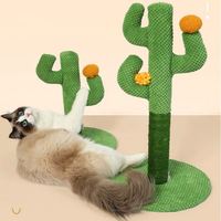 Corde en sisal naturel durable en forme de cactus grattoir à chat cadre d'escalade corde en coton arbre à gratter pour chat