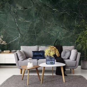 Mural de papel tapiz fotográfico autoadhesivo <span class=keywords><strong>para</strong></span> arañazos de mármol verde oscuro - Product Image 4