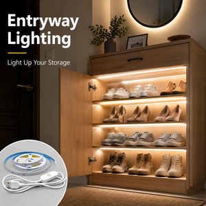 Tira de luces LED USB de 10M, cinta flexible blanca de 5000K con interruptor de encendido y apagado para uso en interiores - Product Image 3