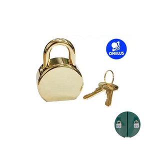 Artisanat exquis décoratif petit cadenas plaqué or nouveauté cadenas avec clé - Product Image 4