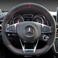 Palette de changement de vitesse magnétique à LED pour Mercedes-Benz Classe ABCE GLA GLC GLS Classe Cla Palette de changement de vitesse en fibre de carbone Palette de changement de vitesse W205