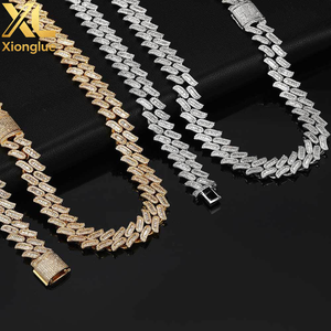 <b>Iced</b> <b>Out</b> Mens 18mm Miami Cuban Link Thick <b>Chain</b> Necklace Bling CZ 3 Row <b>Chains</b> Male Female Rapper Jewelries - Product Image 6