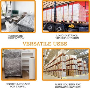 Pellicola Estensibile LLDPE Trasparente Morbida di Grado Alimentare, Resistente all'Umidità, per Imballaggio e Avvolgimento Pallet - Product Image 3