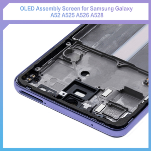 จอสัมผัส OLED แบบดั้งเดิมประกอบได้เต็มรูปแบบพร้อมกรอบสำหรับ <span class=keywords><strong>Samsung</strong></span> <span class=keywords><strong>Galaxy</strong></span> A52 A525 A526 A528 - Product Image 2