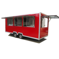 Gerobak Kopi Vietnam, Gerobak Keripik Kentang, Truk Jajanan Mobile, Van Hot Dog untuk Dijual
