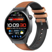 GE400 Cellular Smartwatch mit Nano-SIM, 4G, AMOLED-Display, wasserdicht, KI-Gesundheitsanalyse, HD für Anrufe, Familienpflege, Smart
