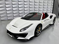 Kit carrosserie en fibre de carbone sèche style Ferrari 488 Pista : barre avant, barre arrière, aileron, jupes latérales, lèvre arrière – Amélioration et adaptation 2015