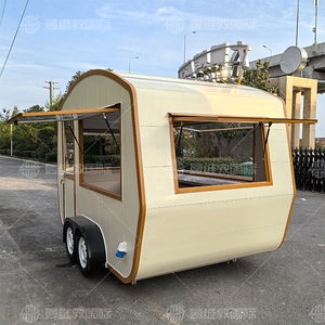 Camion de restauration rapide mobile à prix d'usine, camion de café de rue, remorque de <span class=keywords><strong>franchise</strong></span>, structure en aluminium et fibre de verre, service de glaces et de snacks - Product Image 6