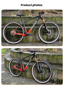 Vélo de montagne haut de gamme avec cadre en fibre de carbone, passage des câbles entièrement intégré, fourche à suspension avec blocage 140 mm pour une conduite professionnelle - Product Image 2
