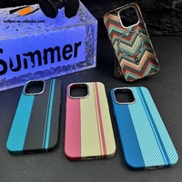 Coque de téléphone magnétique antichoc à motif tissé rétro luminescent pour iPhone 18 17 16 Pro Max 15 14 13 Pro