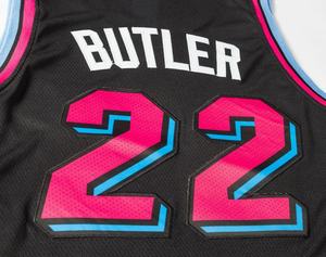 Maillot de <span class=keywords><strong>basket</strong></span>-ball Butler 22 Adebayo 13 Vice Nights, brodé, Jaquez Jr 11, Herro 14, Wade 3, rétro, en maille, tenues d'équipe, vêtements de sport - Product Image 6