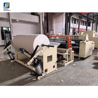 Máquina Automática de Alta Velocidad para Cortar, Rebobinar y Perforar Papel Higiénico con Motor y Caja de Cambios